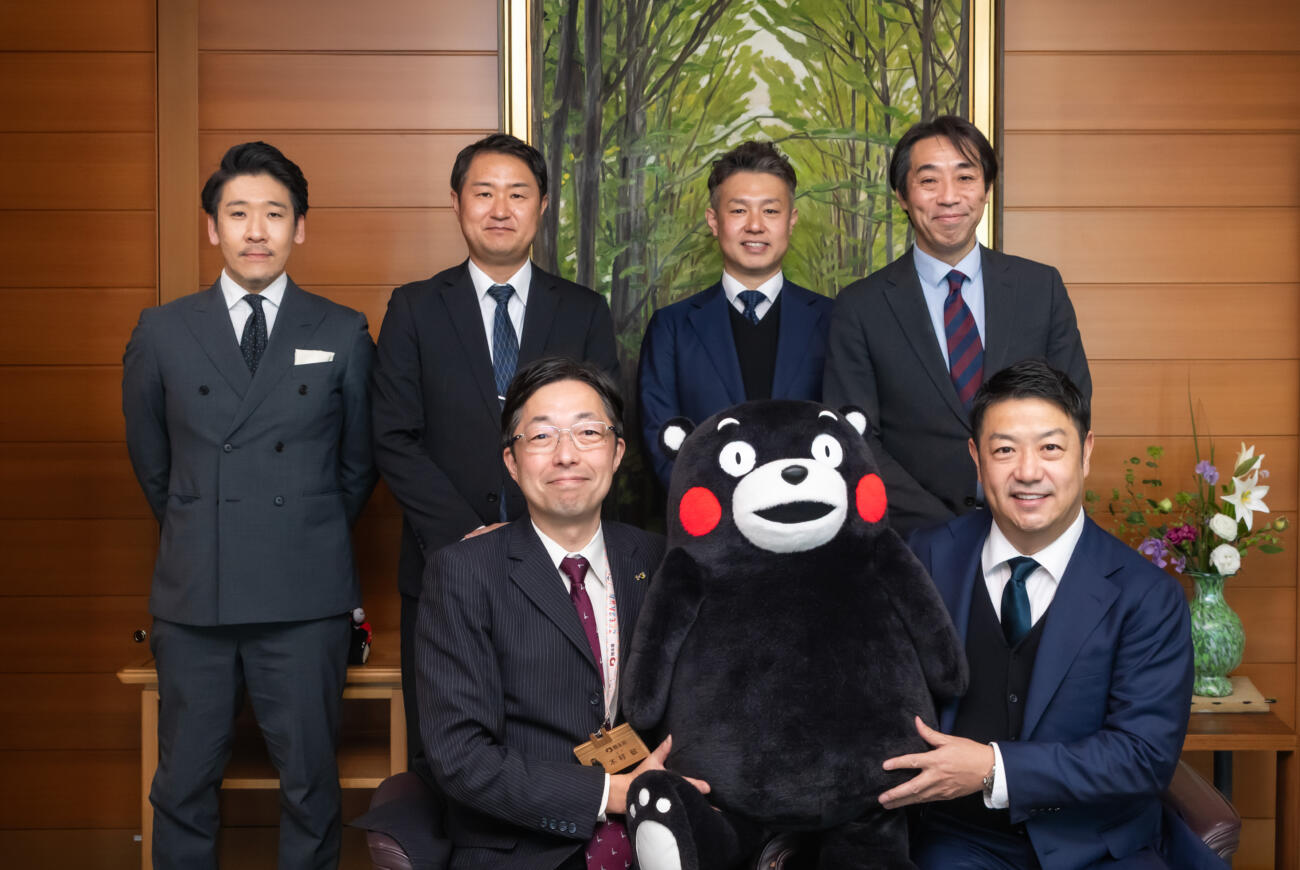 熊本県庁への上場ご挨拶訪問について
